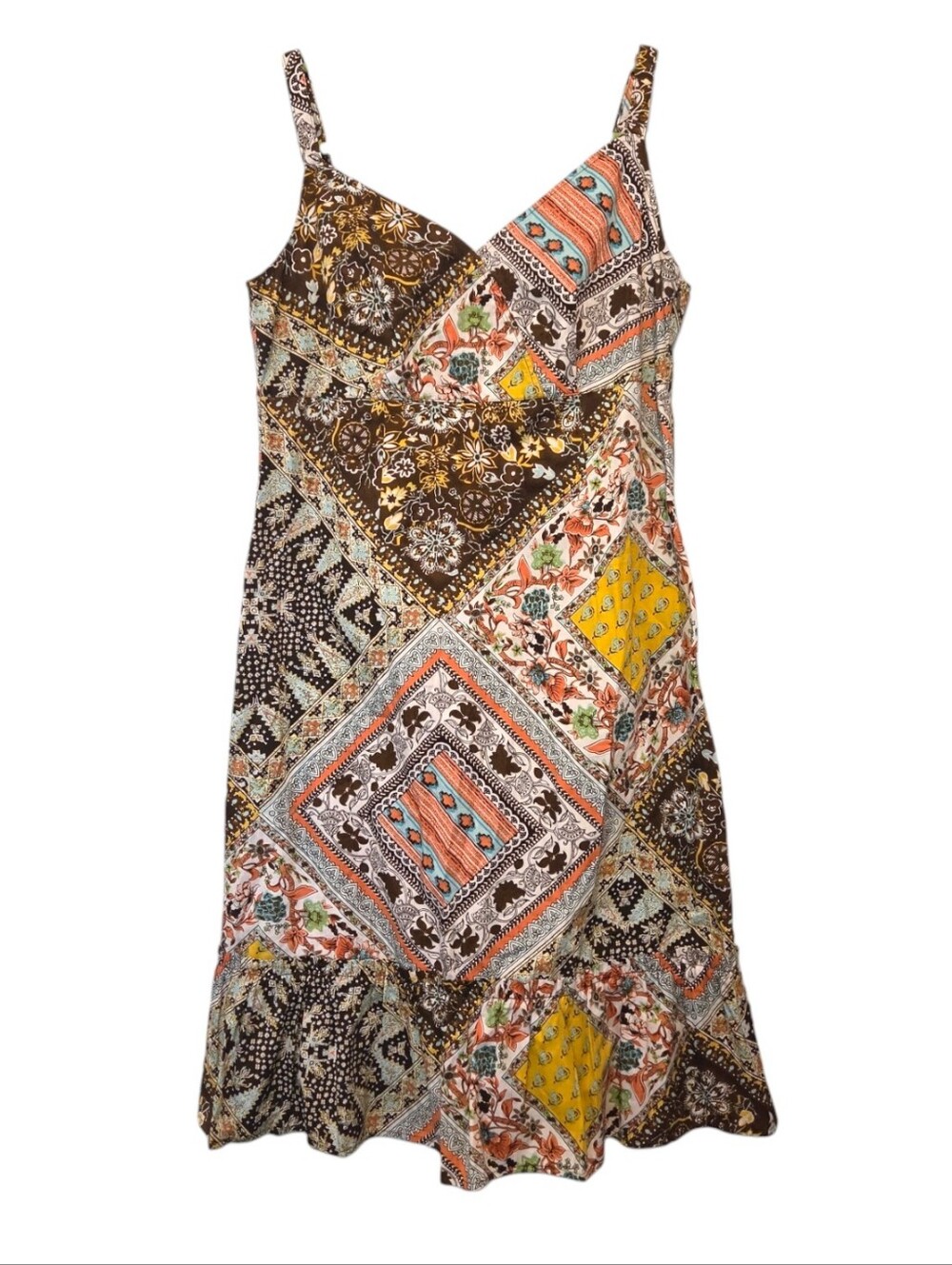 Jane Alexander | Bohomian Patchwork Cotton Sun Dress | Size 10